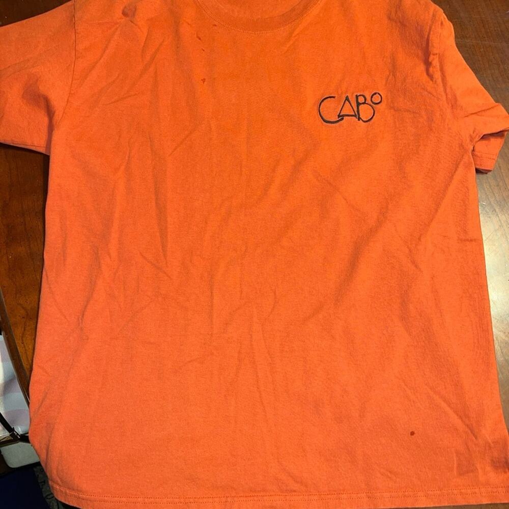 Yacht Club Cabo T Shirt XL Orange Casual Streetwear Comfy Athleisure